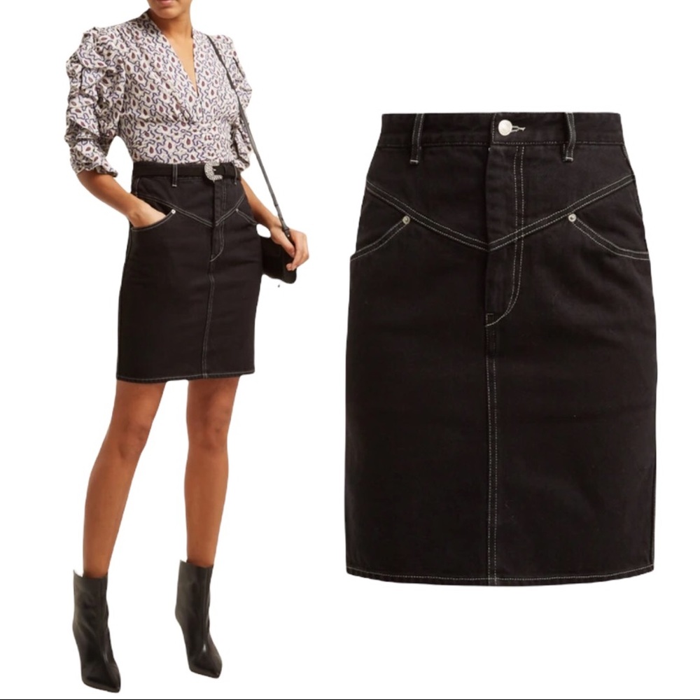 Isabel Marant | NWOT Lorine Denim Pencil Skirt - Size FR 42